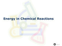 Energy in Chemical Reactions
