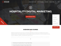 Hospitality Digital Marketing Cornell Certificate Program