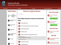 Grammar Monster: Free Grammar Lessons and Exercises
