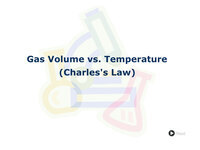 Gas Volume vs. Temperature (Charles's Law)