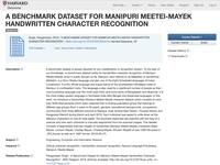 A Benchmark Dataset for Manipuri Meetei-Mayek Handwritten Character Recognition