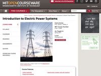 Introduction to Electric Power Systems