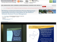 Workshop on Semantic Business Process Management - Organization Structure Description for the Needs of Semantic Business Process Management