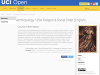 Anthropology 135A: Religion &amp; Social Order