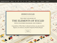 The first six books of the elements of Euclid with coloured diagrams and symbols
