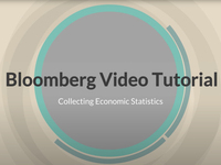 Bloomberg Video Tutorial:  Collecting Economic Statistics