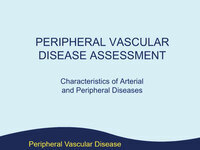 Peripheral Vascular Disease Assessment (Screencast)