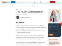 The 7 Cs of Communication