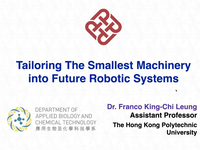 Tailoring The Smallest Machinery into Future Robotic Systems