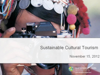 Sustainable Cultural Tourism