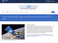 Remote Sensing Image Analysis and Applications