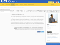 Math 113B: Intro to Mathematical Modeling in Biology
