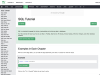W3schools SQL Tutorial