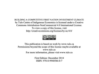 Building a competitive First Nation investment climate