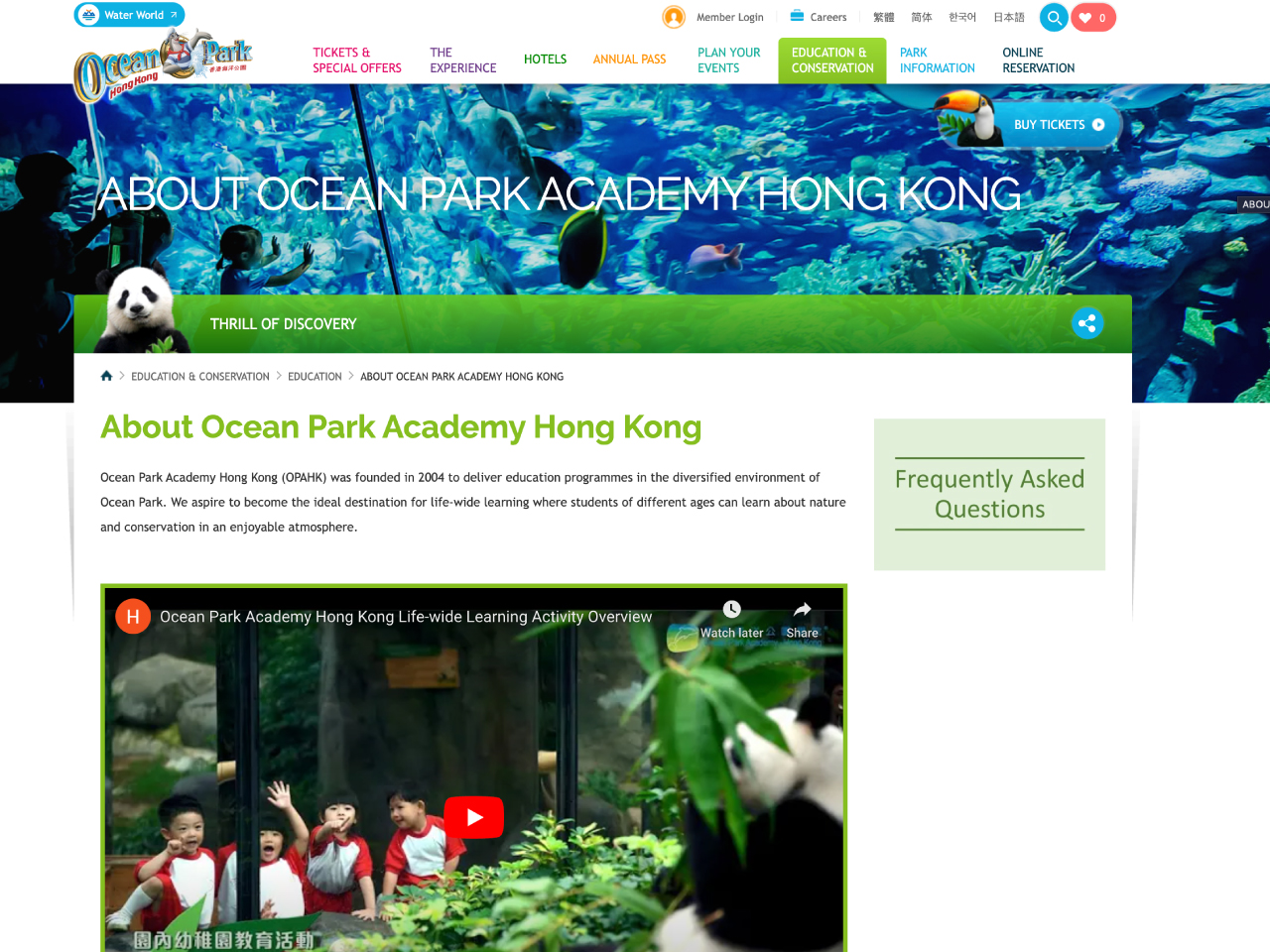 Ocean Park Academy Hong Kong