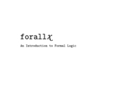 forall x : an introduction to formal logic
