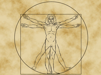 Da Vinci's Vitruvian Man of math