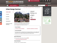 Urban Design Seminar