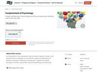 Fundamentals of Psychology