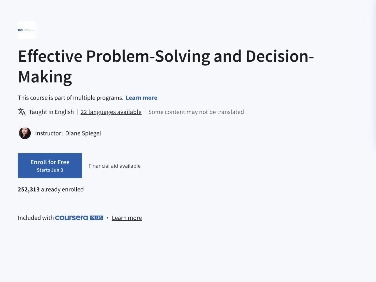 Effective Problem-Solving and Decision-Making
