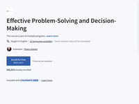 Effective Problem-Solving and Decision-Making