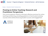 Pivoting to Online Teaching: Research and Practitioner Perspectives