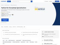 Python for Everybody Specialization