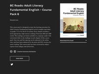 BC Reads: Adult Literacy Fundamental English Course Pack 6