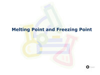 Melting Point and Freezing Point
