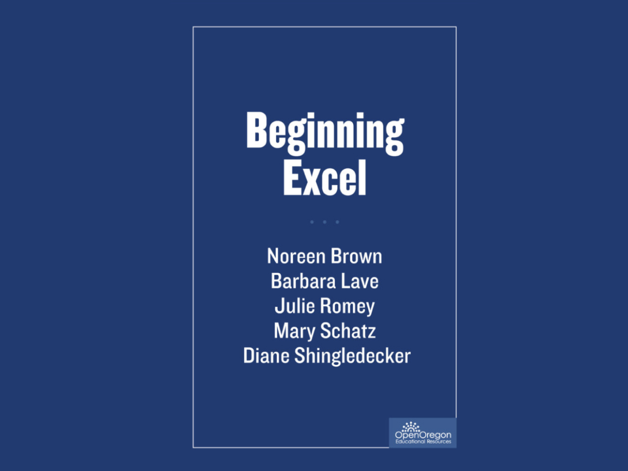 Beginning Excel