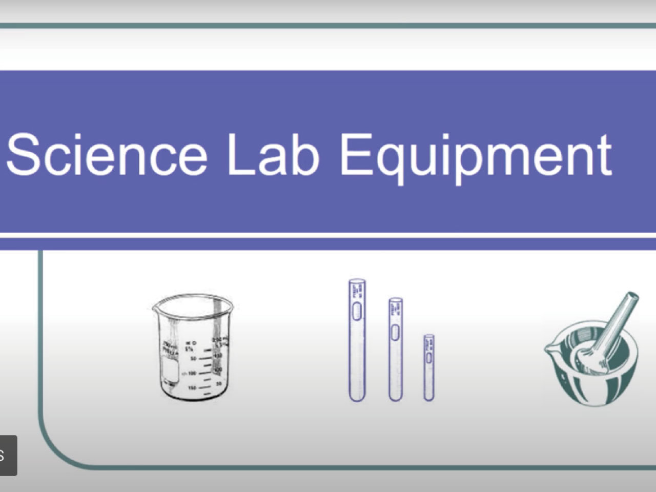 Science Lab Equipment - Pt 1 (Screencast)