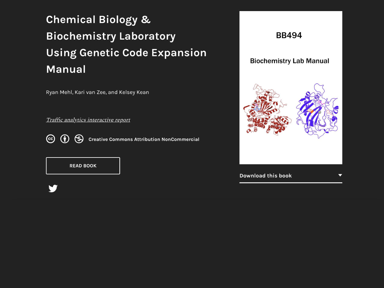 Chemical Biology & Biochemistry Laboratory Using Genetic Code Expansion Manual