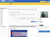 Chem 203: Organic Spectroscopy