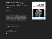 BC Reads: Adult Literacy Fundamental English Course Pack 5