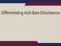 Differentiating Acid-Base Disturbances