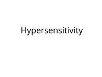 Hypersensitivity