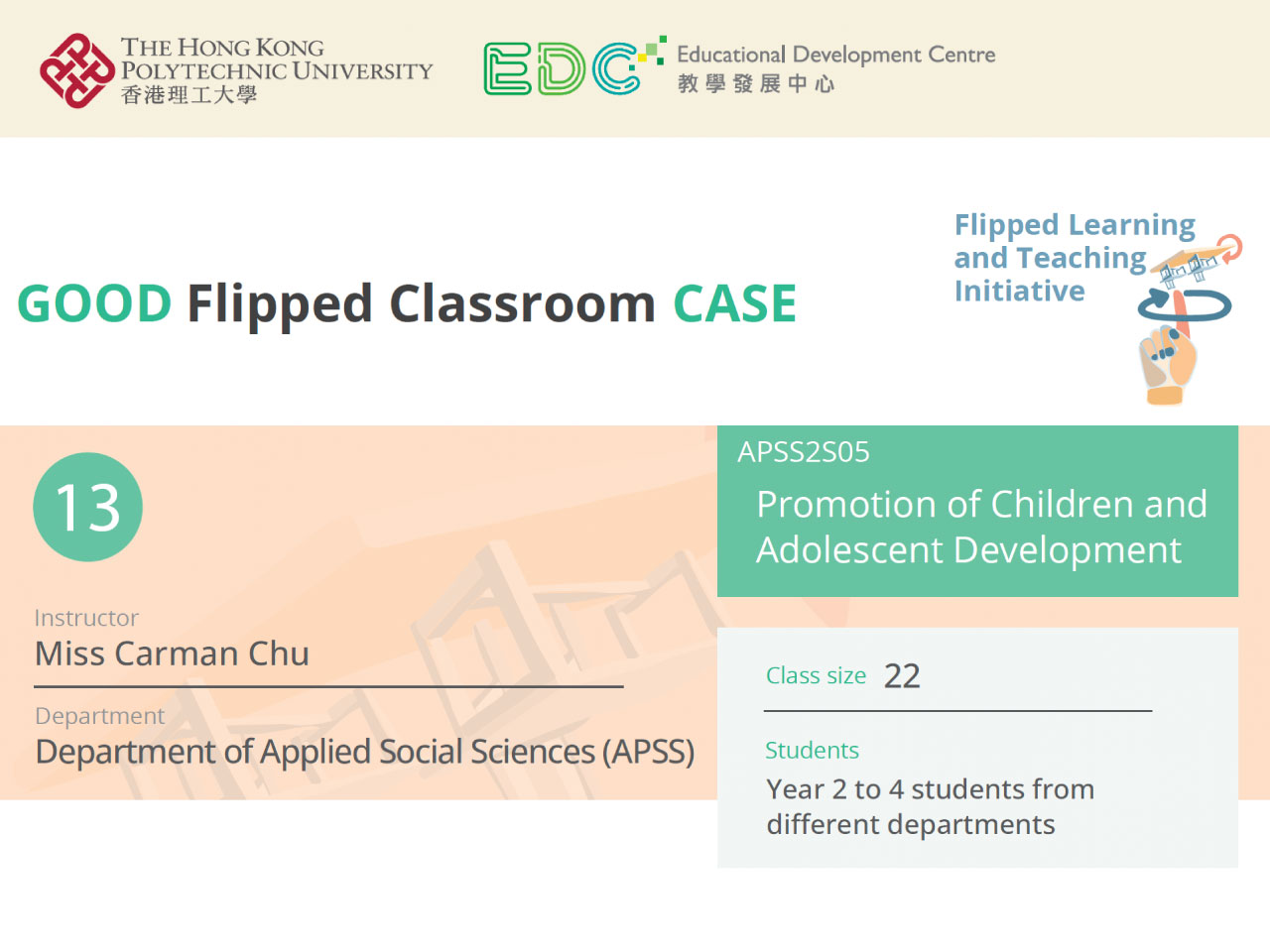 link to A Good Flipped Classroom Case 13 from APSS
