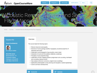 Acoustic Remote Sensing and Sea Floor Mapping