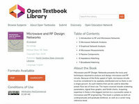 Microwave and RF Design: Networks
