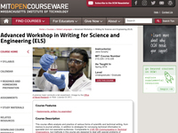 Advanced Workshop in Writing for Science and Engineering (ELS)