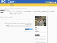CEE 20: Introduction to Computational Engineering Problem Solving