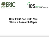 How ERIC can help you write a research paper