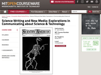 Science Writing and New Media: Explorations in Communicating about Science & Technology