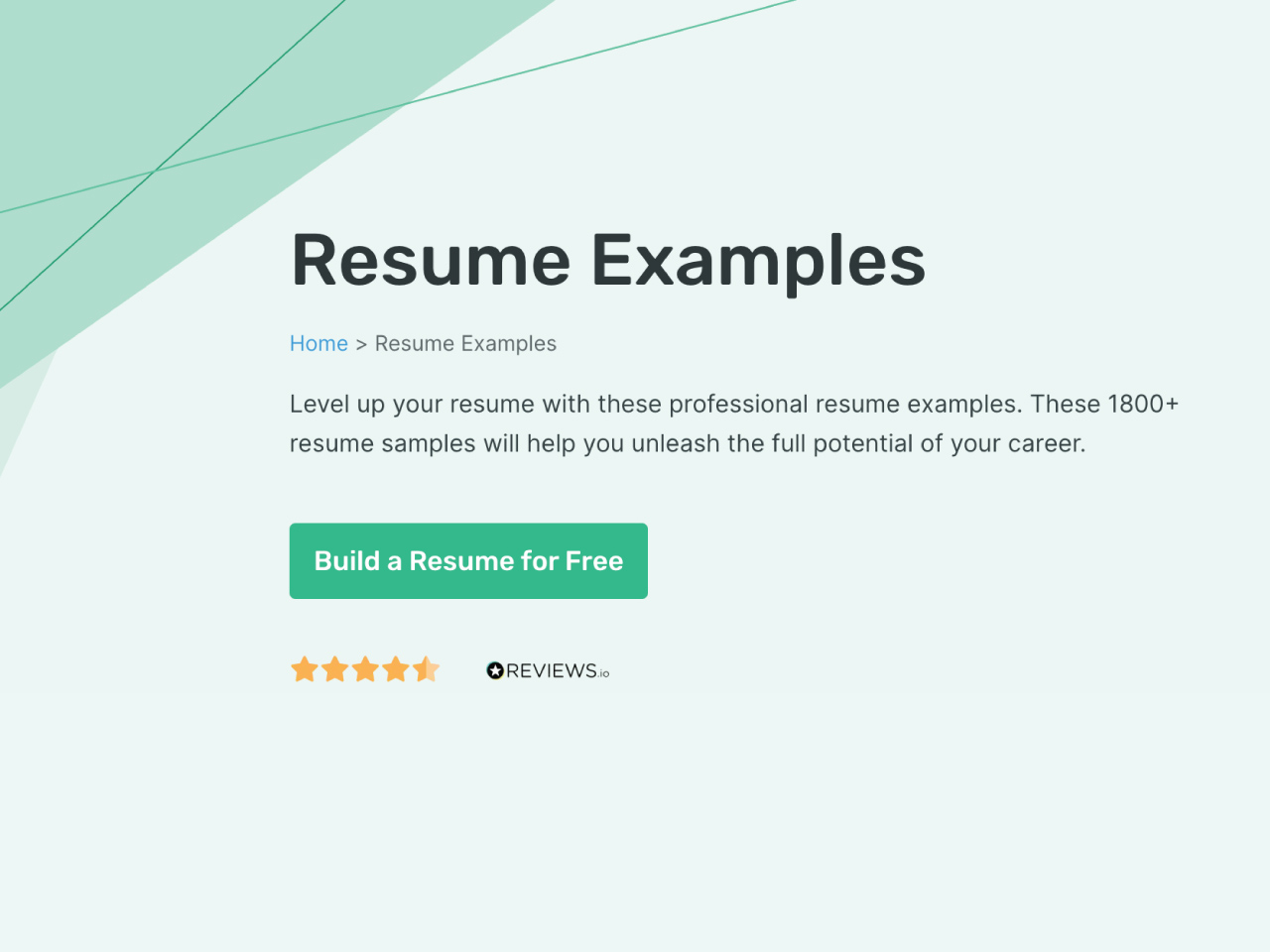 link to Resume Examples