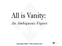 All Is Vanity: An Ambiguous Figure