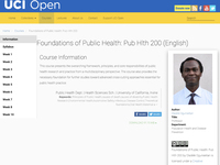 Foundations of Public Health: Pub Hlth 200