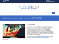 Geographic Information Analysis