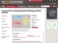 Introduction to Computational Thinking and Data Science