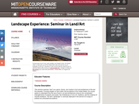 Landscape Experience: Seminar in Land/Art