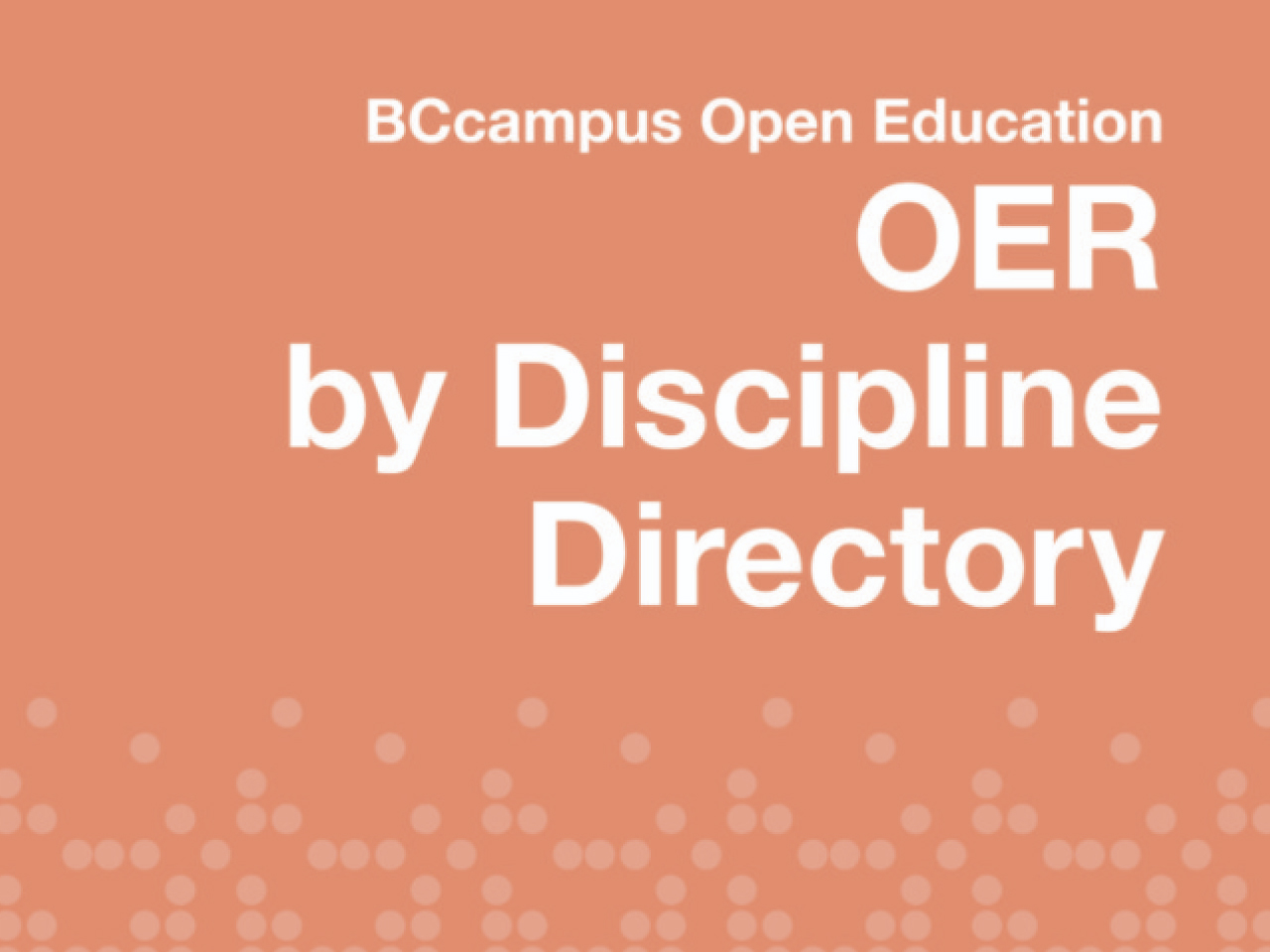 OER by discipline guide